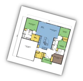 Example of a Wausau Homes floor plan